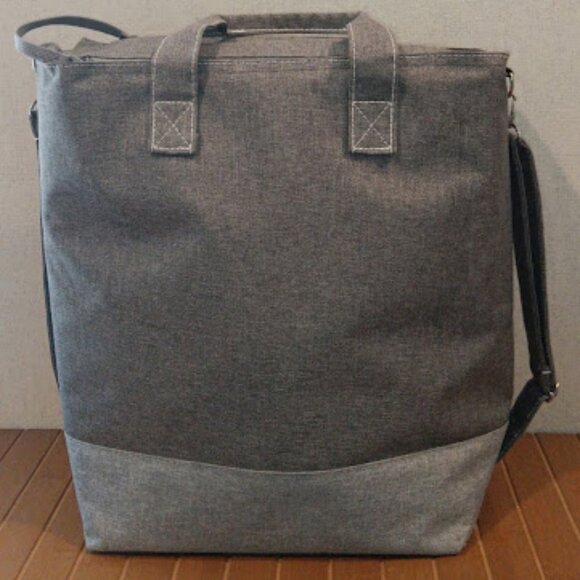 LOCK & LOCK Insulated Cooler Tote Bag 2 Tone Gray - Picture 9 of 14